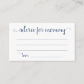 Conseils d'ardoise simples | Carte de saké bleu Du (Devant)