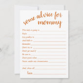Conseils d'automne simples | Carte de conservation (Devant)