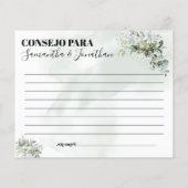 Conseils de eucalyptus pour carte de douche biling (Dos)