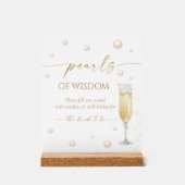 Conseils de Fête de Fiançailles Perles et Prosecco (Recto)