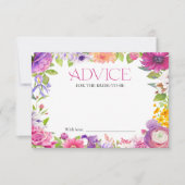 Conseils de Fête des mariées florale pour la carte (Devant)