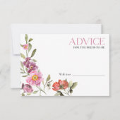 Conseils de Fête des mariées florale pour la carte (Devant)