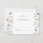 Conseils de Fête des mariées florale pour la carte (Devant)