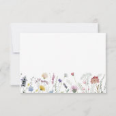 Conseils de Fête des mariées florale pour la carte (Dos)