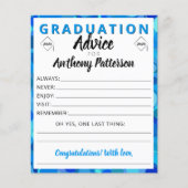 Conseils de fin d'études Carte de sagesse Confetti (Devant)