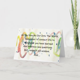Conseils de graduation Carte aquarelle