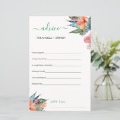 Conseils de mariage Boho Chic pour la carte de la (Debout devant)