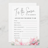 Conseils de Noël pour la carte de jeu de Fête des (Devant / Derrière)