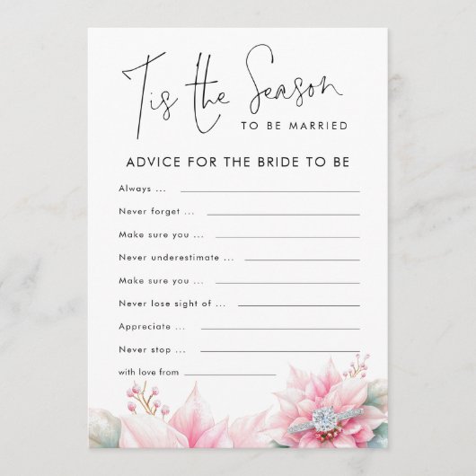 Conseils de Noël pour la carte de jeu de Fête des (Devant)