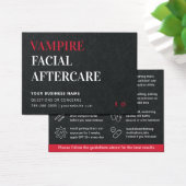 Conseils de soins postérieurs au visage de Vampire (Bureau)