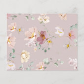 Conseils et souhaits fleur sauvage carte de douche (Dos)