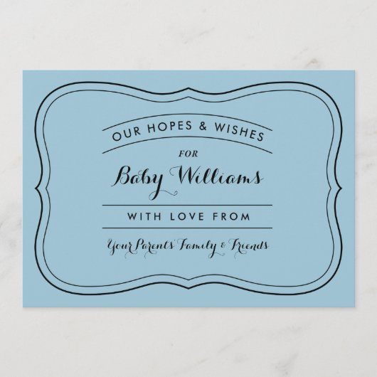 Conseils et souhaits pour les cartes bébé pour les (Devant)