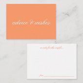 Conseils et voeux Cartes de mariage (Devant / Derrière)