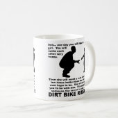 Conseils Paternels Moto Cross Funny Mug (Devant droit)