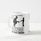 Conseils Paternels Moto Cross Funny Mug (Devant gauche)