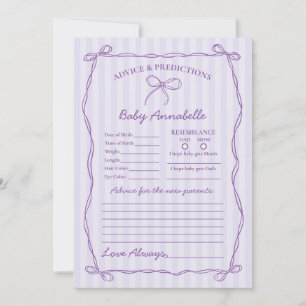 Conseils pour la carte de Baby shower de la boîte