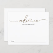 Conseils pour la carte de Fête des mariées pour le (Devant / Derrière)