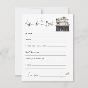 Conseils pour la mariée   Carte de fête prénuptial