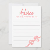 Conseils pour les cartes de Baby shower des parent (Devant)