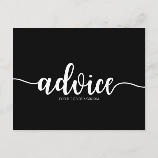 Conseils pour les cartes de conseil en calligraphi (Dos)