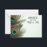 Conseils pour que la femme soit des cartes de plum<br><div class="desc">Conseils pour la Femme d'être Peacock Cartes de plume - idéal pour une alternative de livre d'or au mariage</div>