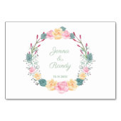 Conseils Voeux Floral Aquarelle Cartes de Mariage (Dos)