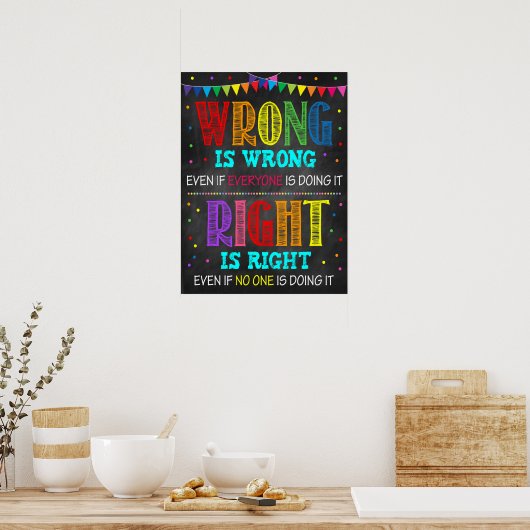 Conséquences Poster en classe (Cuisine)