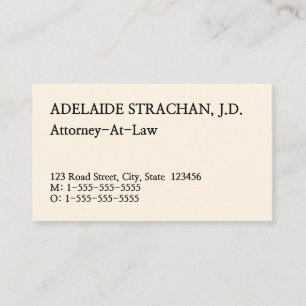 Conservateur, Carte de visite professionnel Dapper
