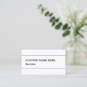 Conservateur, Carte de visite professionnel du dro (Debout devant)