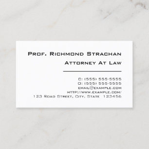 Conservateur, Carte de visite pur et simple
