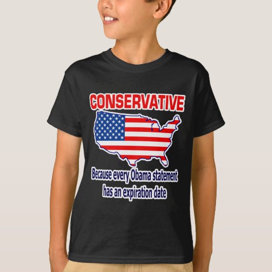 Conservatief - Anti-Obama T-shirt (Voorkant)