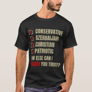 Conservatief Azerbeidzjaans Christelijk Patriottis T-shirt