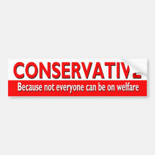 CONSERVATIEF bumpersticker