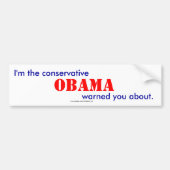 conservatief bumpersticker (Voorkant)