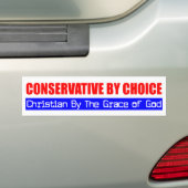 Conservatief Christelijk Bumpersticker (Op auto)