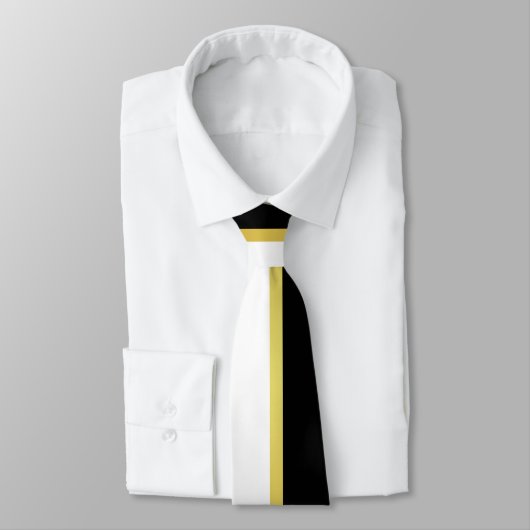 Conservatief Gold Black White Stropdas (Gebonden)