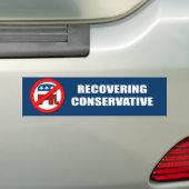 conservatief herstellen bumpersticker (Op auto)