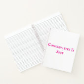 Conservatief is sexy Notitieboek (Binnen)