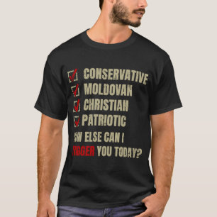 Conservatief Moldavisch Christelijk Patriottisch T-shirt