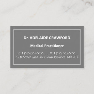 Conservatief, neutraal Visitekaartje