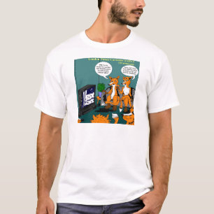 Conservatief Nieuws Grappige Cartoon T-shirt