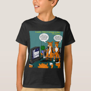 Conservatief Nieuws Grappige Cartoon T-shirt