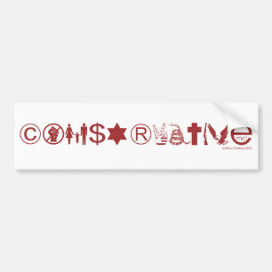 Conservatief symbool bumpersticker