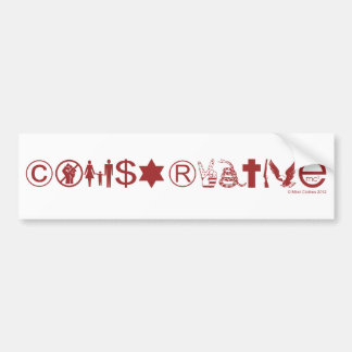 Conservatief symbool bumpersticker