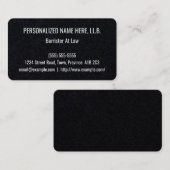 Conservatieve barrister bij het Visitekaartje van (Voorkant / Achterkant)