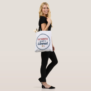 Conservatieve Humor Boodschappentas – Ik ben dankb Draagtas