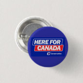 Conservatieve Partij - Hier voor Canada Ronde Button 3,2 Cm (Voorkant /achterkant)