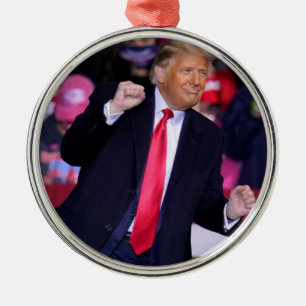 Conservatieve Republikein MAGA Donald Trump Dansan Metalen Ornament
