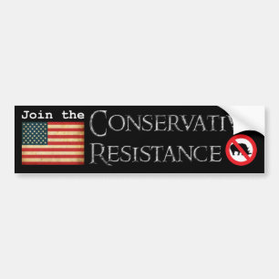 Conservatieve resistentie bumpersticker