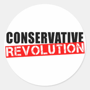 Conservatieve Revolutie Ronde Sticker